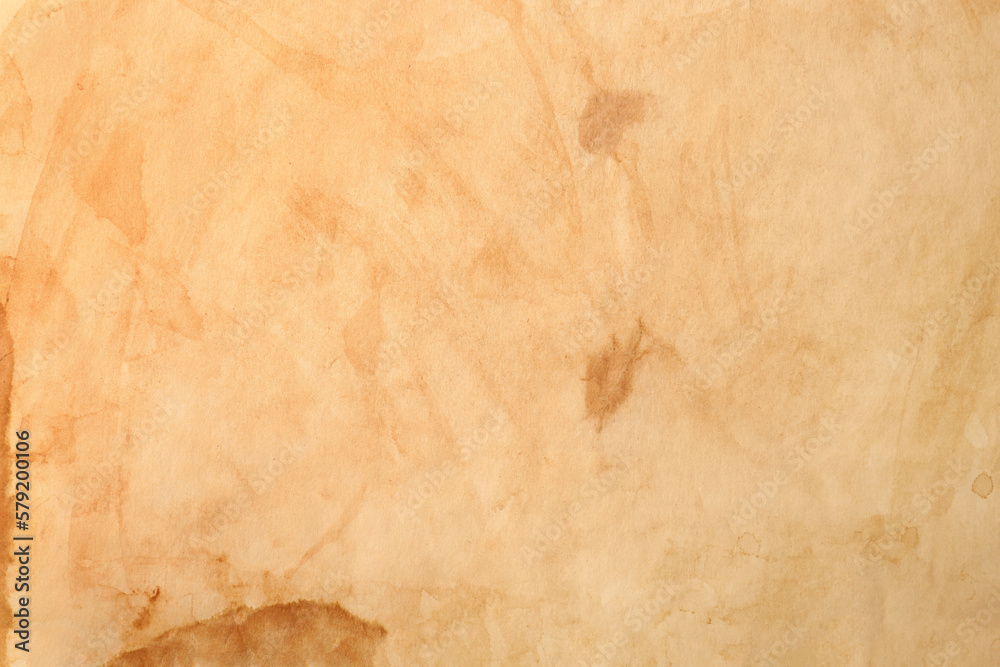 Sheet of old parchment paper as background, top view Sheet of old parchment paper as background, top view