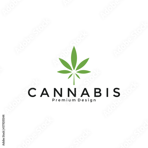cannabis logo design elegant and inspiration