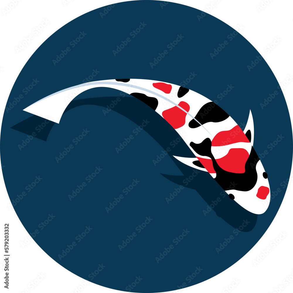 Fototapeta premium fancy carp illustration