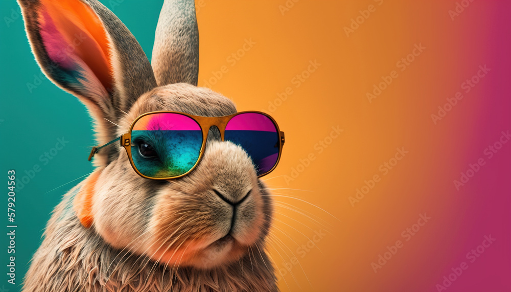 easter bunny with sunglasses