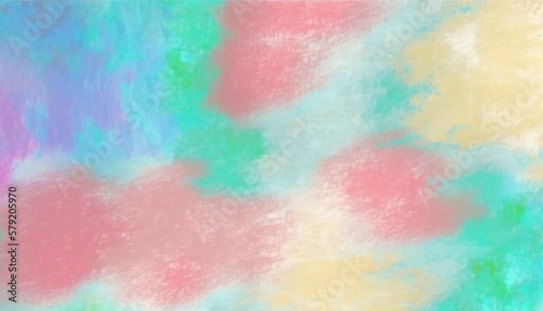 abstract colorful watercolor background with pastel colors texture, copy space, beautiful mix coloured wallpaper, generative ai, soft light mindful relaxing color theory © Anna Elizabeth