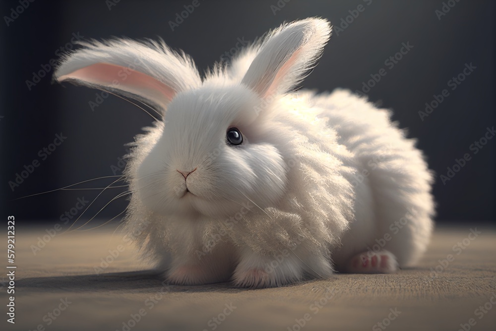 Obraz premium cute rabbit,generative AI