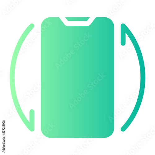 screen rotate gradient icon
