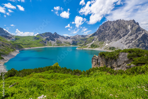 Lünersee, Brandnertal, State of Vorarlberg, Austria