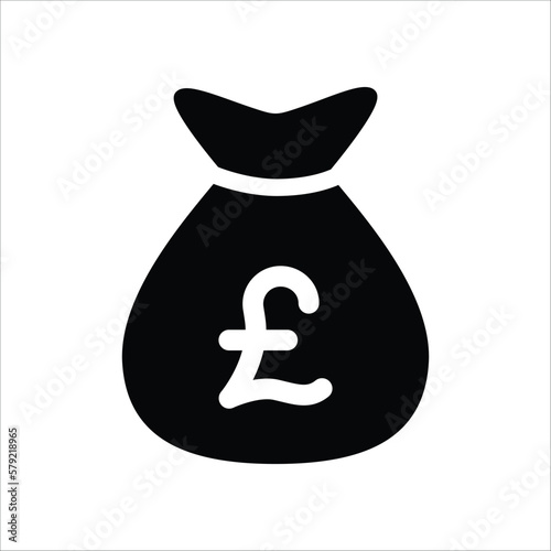 Money Bag Icon Vector On Trendy Design.