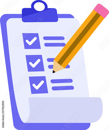 clipboard icon with checkmark and pencil