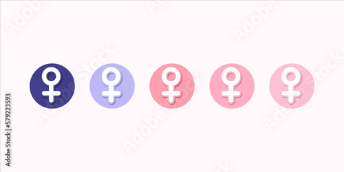 Female Symbols icon international women days