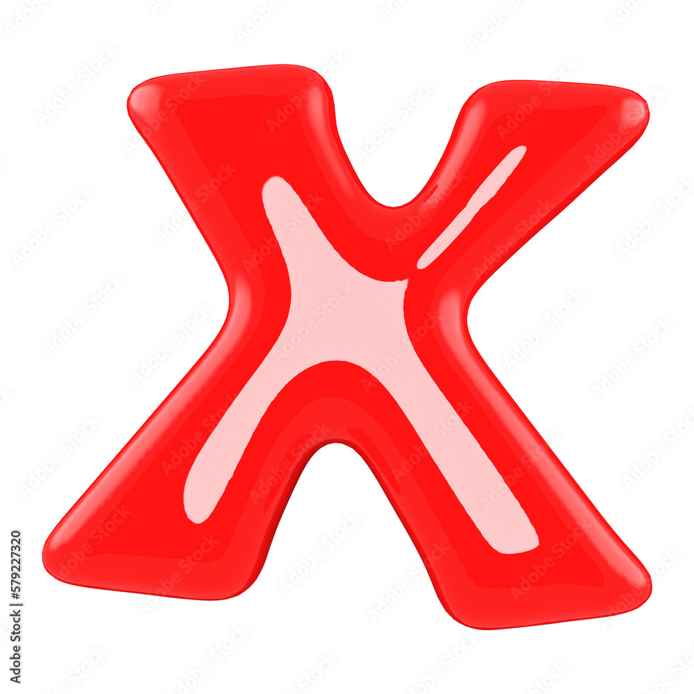 3d Font Red Letter X 3d Font Red Letter X
