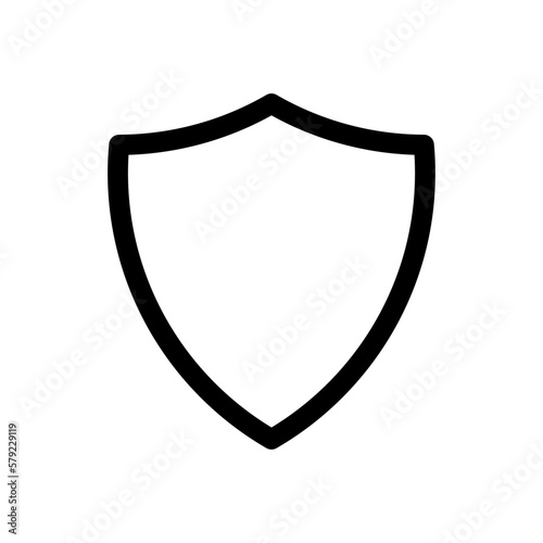 Minimalist vector of a shield.