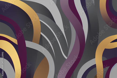 Wallpaper Mural unobtrusive colorful modern curvy waves background illustration with dark slate gray Torontodigital.ca