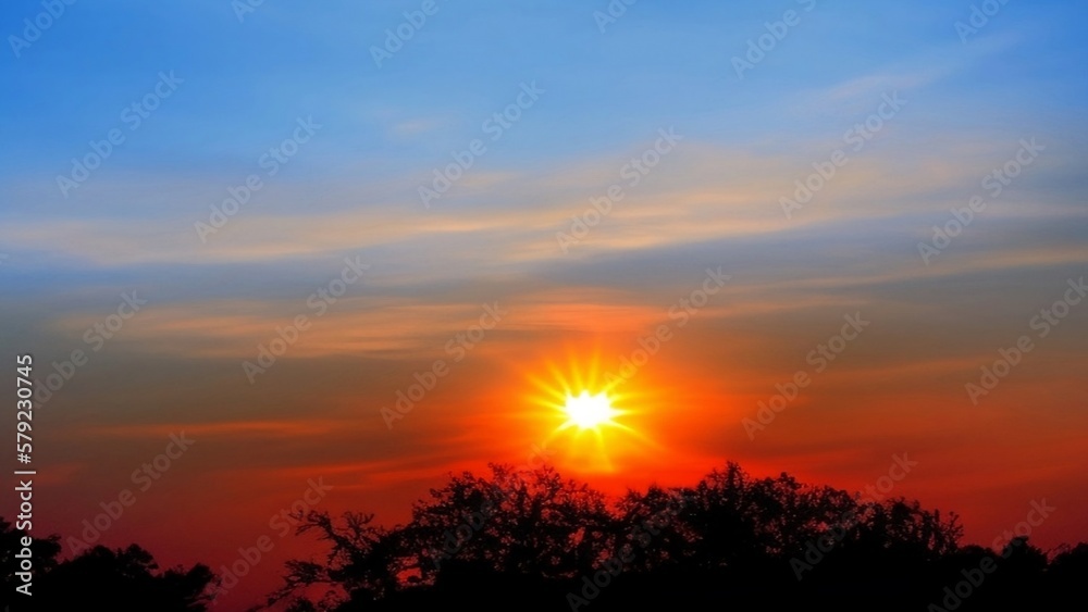 A Bright Beautiful Morning Sunrise Generative Art A Bright Beautiful Morning Sunrise Generative Art