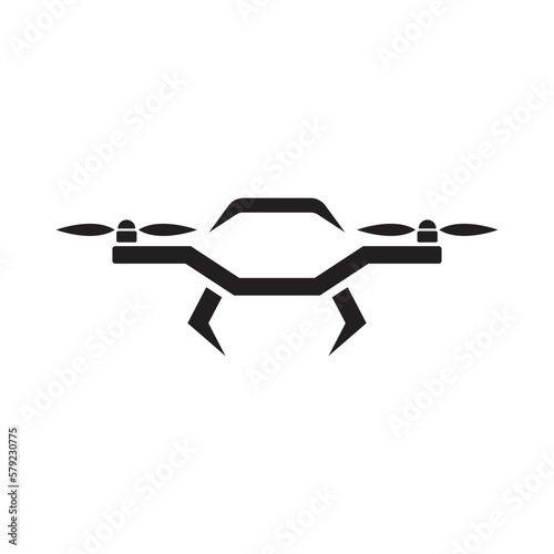 Drone logo template vector icon