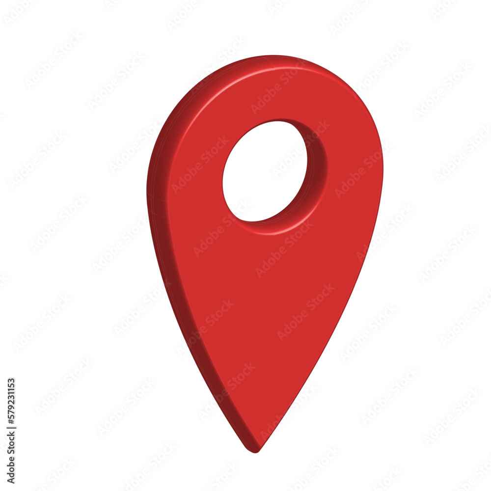 Location icon 3D realistic background vector Location icon 3D realistic background vector