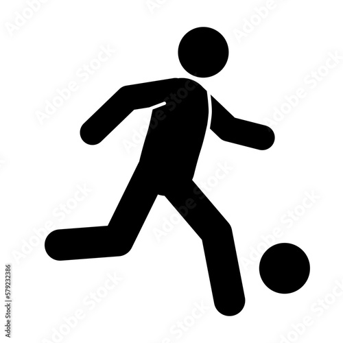 vector illustration of soccer players silhouette 