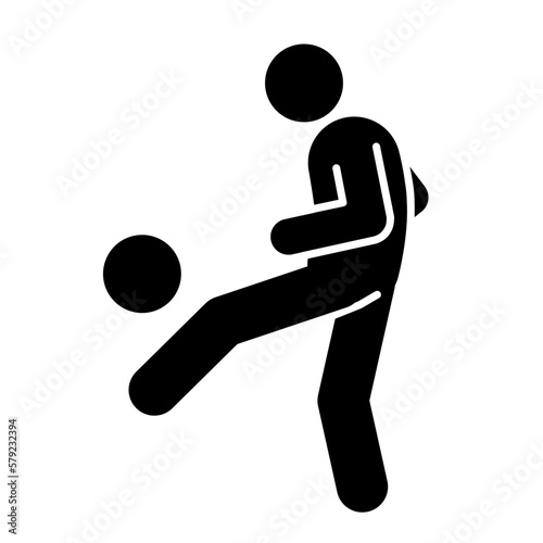 vector illustration of soccer players silhouette 