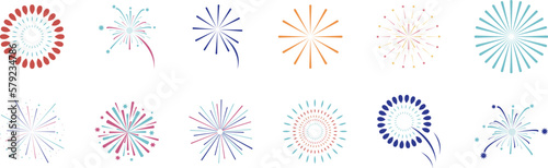 set of fireworks