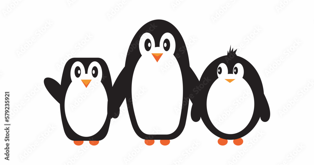Obraz premium cute penguin character