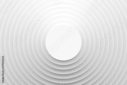 3d render texture with circle parts rotation. Spiral surface concept. 3d white circles. abstract pattern for web template background, brochure cover or app. Geometric 3D rendering