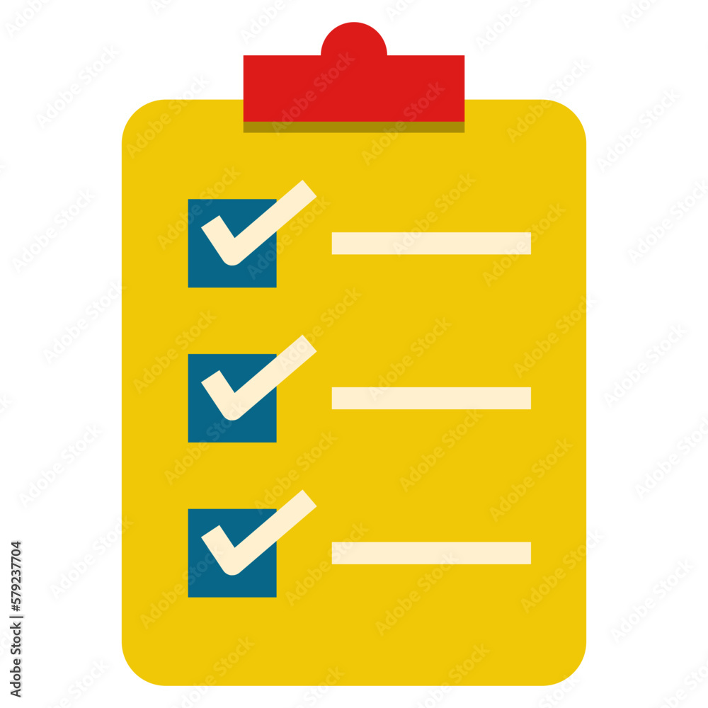 Simple inventory flat icon, list of product related concept on the white background Simple inventory flat icon, list of product related concept on the white background