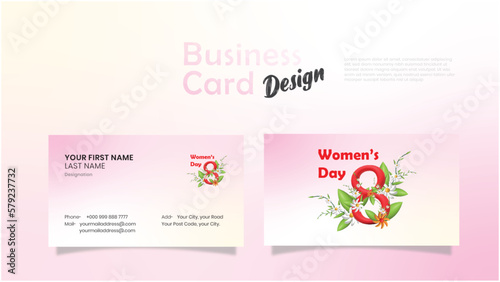 Women's Day red full Set branding Design