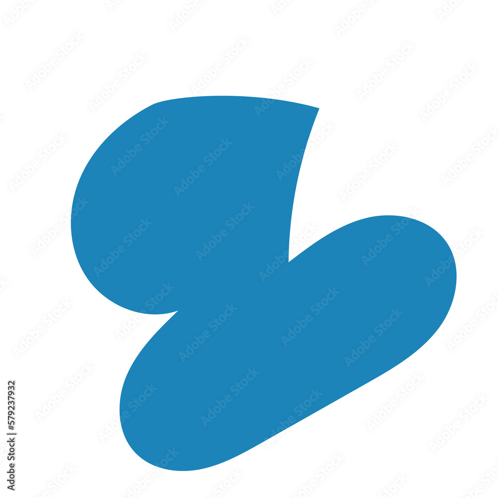 Blue Abstract Shapes Decor Blue Abstract Shapes Decor