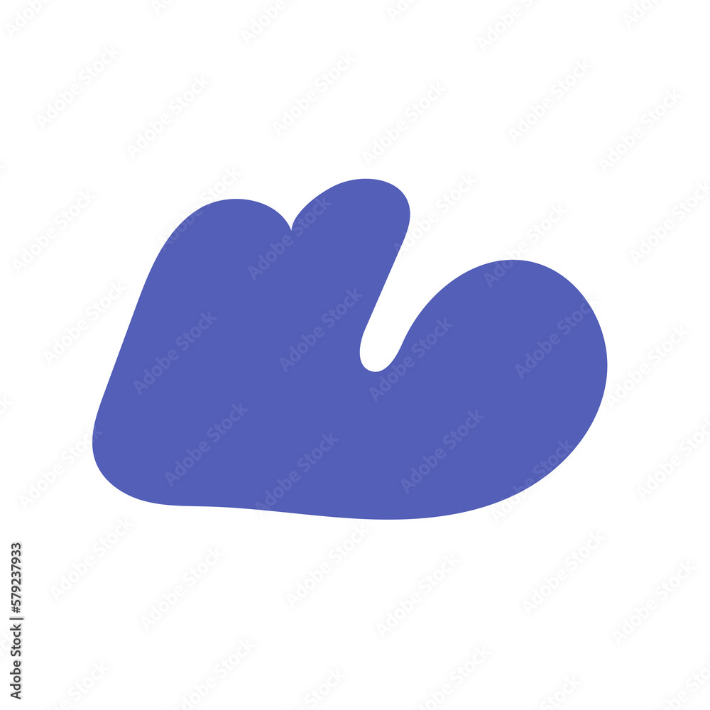 Blue Abstract Shapes Decor Blue Abstract Shapes Decor