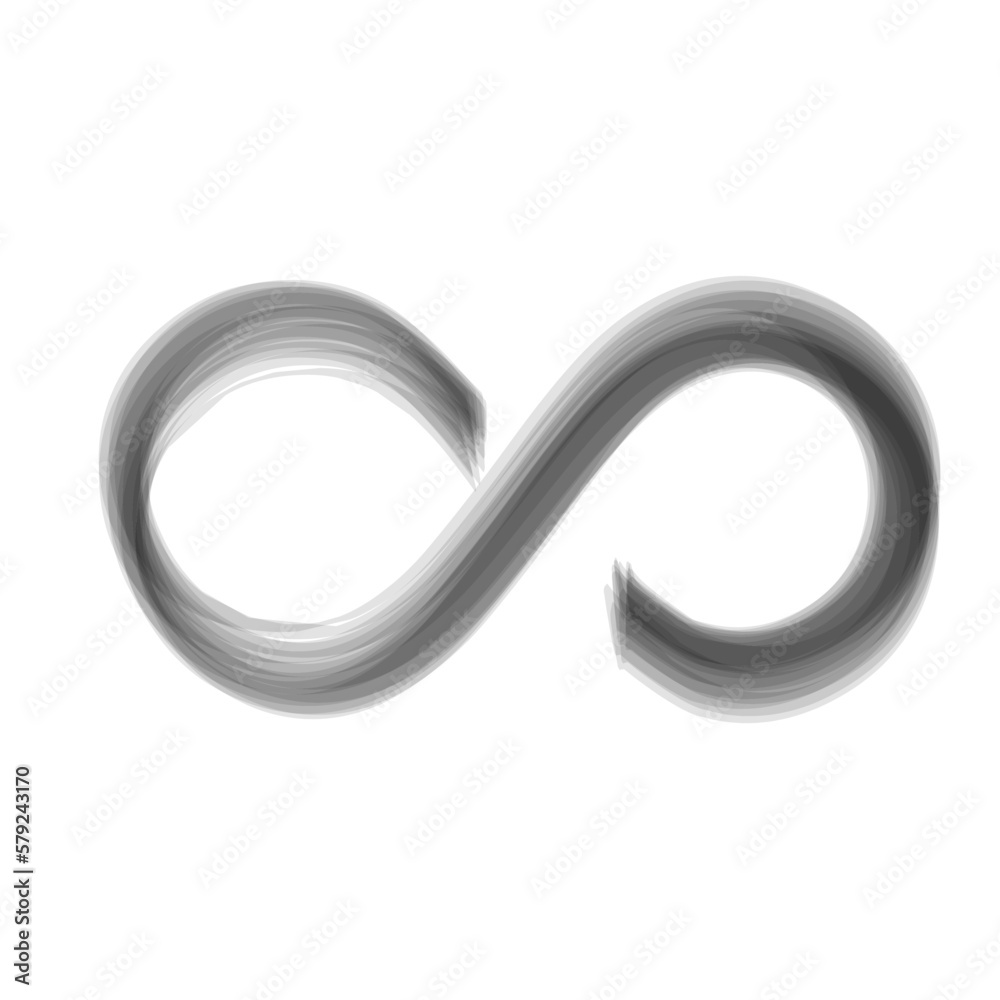 infinity artistic brush stroke vector illustration infinity artistic brush stroke vector illustration