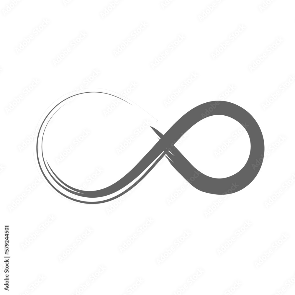 infinity artistic brush stroke vector illustration infinity artistic brush stroke vector illustration