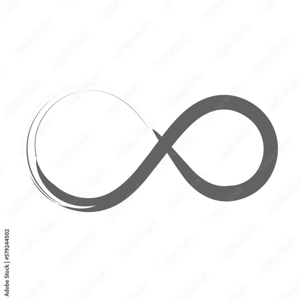 infinity artistic brush stroke vector illustration infinity artistic brush stroke vector illustration
