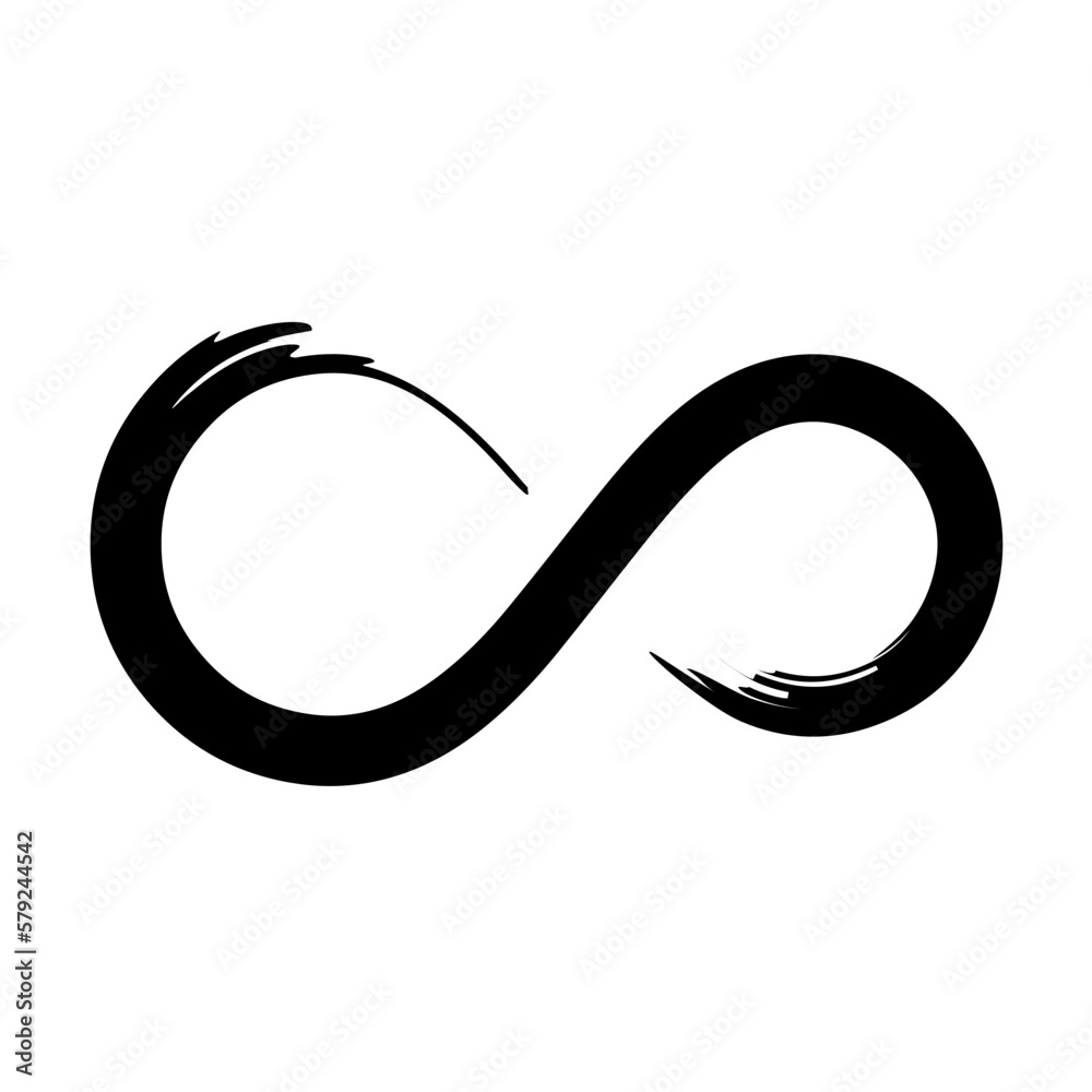 infinity artistic brush stroke vector illustration infinity artistic brush stroke vector illustration