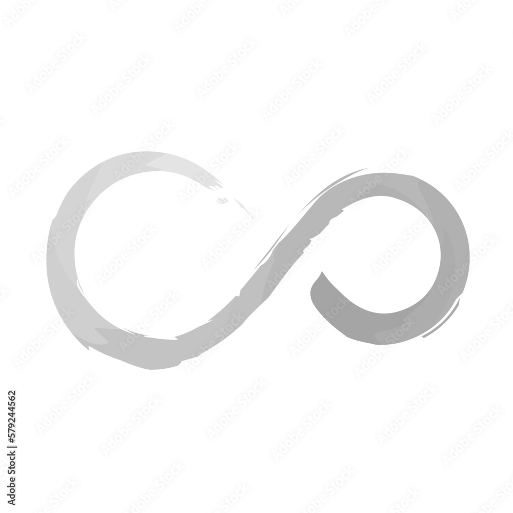 infinity artistic brush stroke vector illustration infinity artistic brush stroke vector illustration