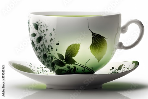 beautiful tea cup created using AI Generative Technology