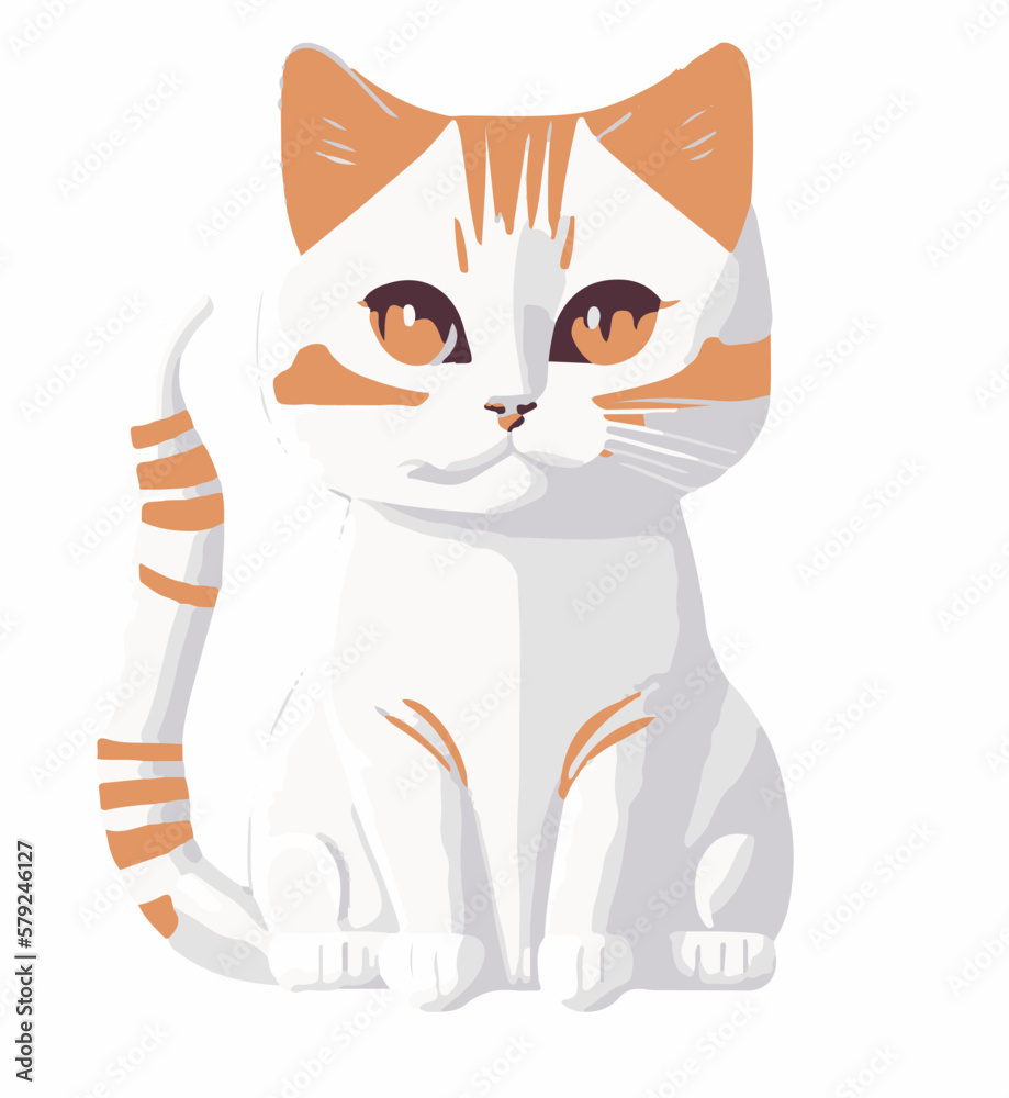 Obraz premium cute cat vektor