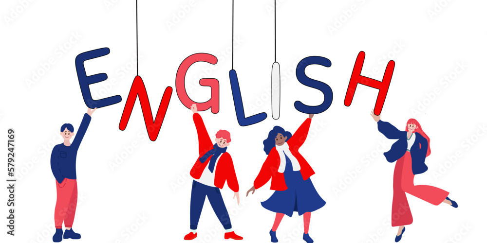 English Language Day. April 23. Holiday concept. Template for background, banner, card, and poster with text inscription. Vector illustration English Language Day. April 23. Holiday concept. Template for background, banner, card, and poster with text inscription. Vector illustration