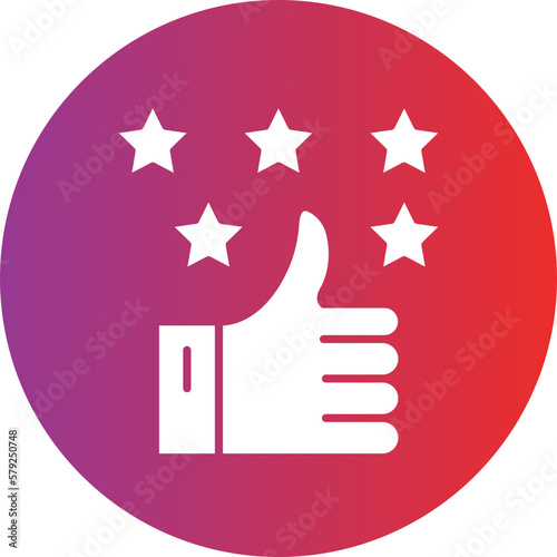 Vector Design Positive Review Icon Style