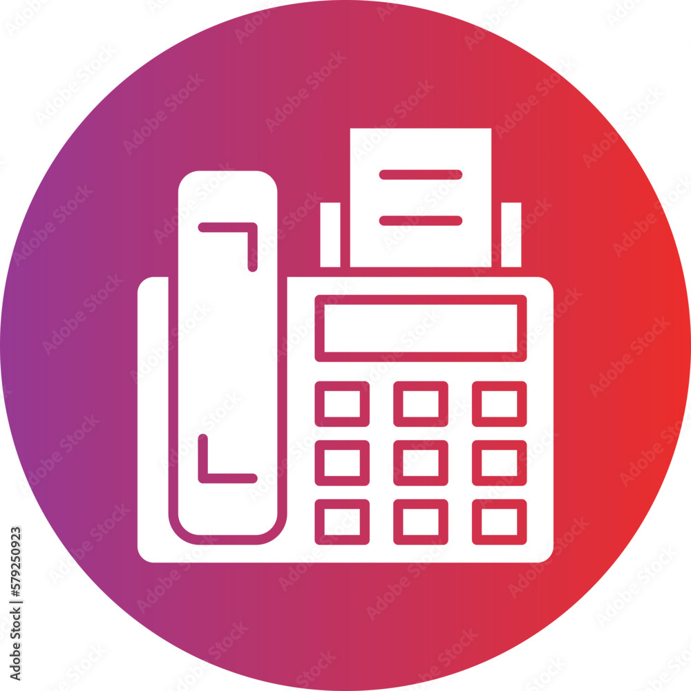 Vector Design Fax Machine Icon Style Vector Design Fax Machine Icon Style