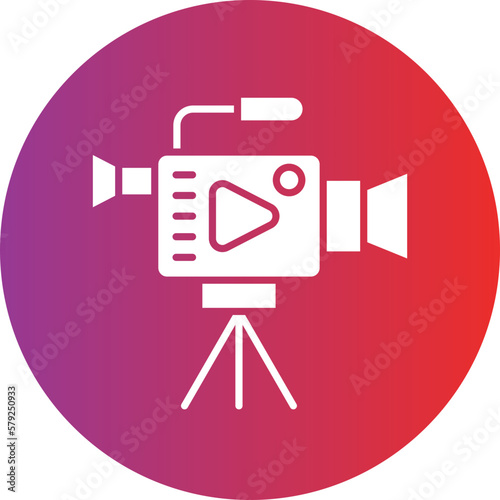 Vector Design Video Camera Icon Style