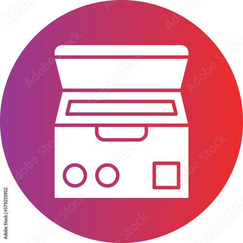 Vector Design Deep Freezer Icon Style