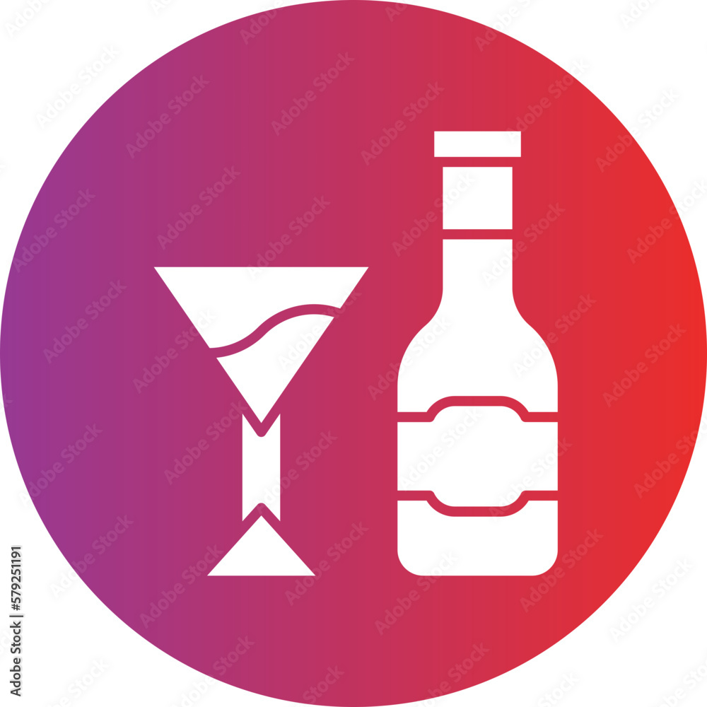 Vector Design Wine Icon Style Vector Design Wine Icon Style
