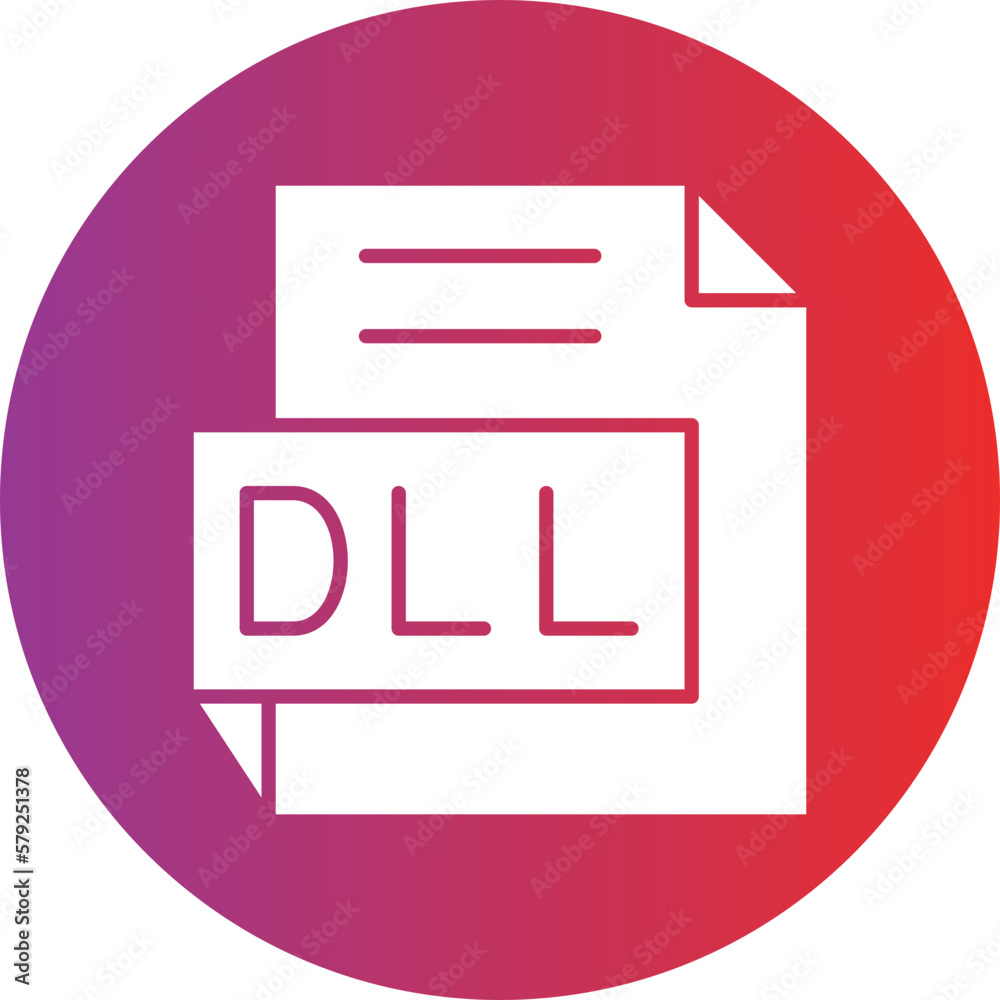 Vector Design DLL Icon Style Vector Design DLL Icon Style