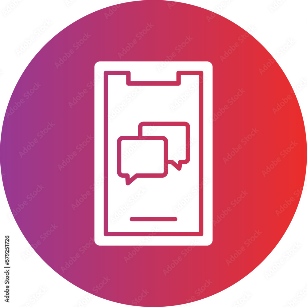 Vector Design Mobile Chat Icon Style Vector Design Mobile Chat Icon Style
