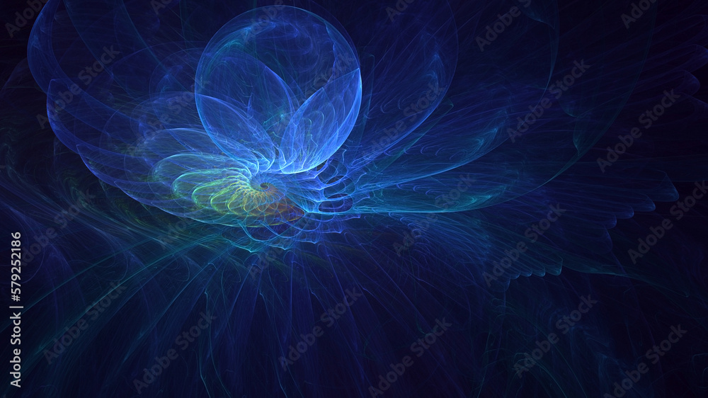 3D rendering abstract multicolor fractal light background 3D rendering abstract multicolor fractal light background