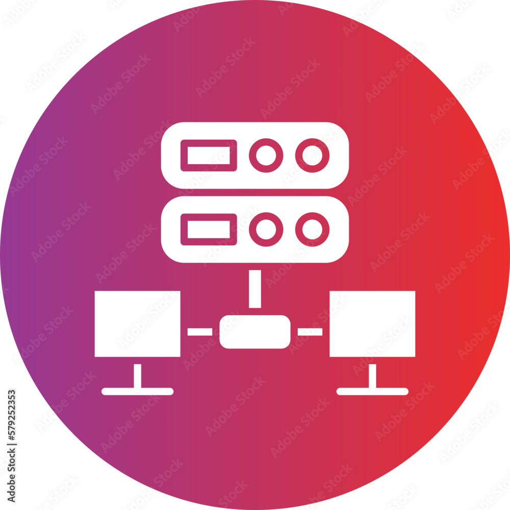 Vector Design Server Icon Style Vector Design Server Icon Style
