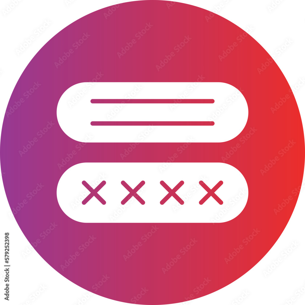 Vector Design Password Icon Style Vector Design Password Icon Style