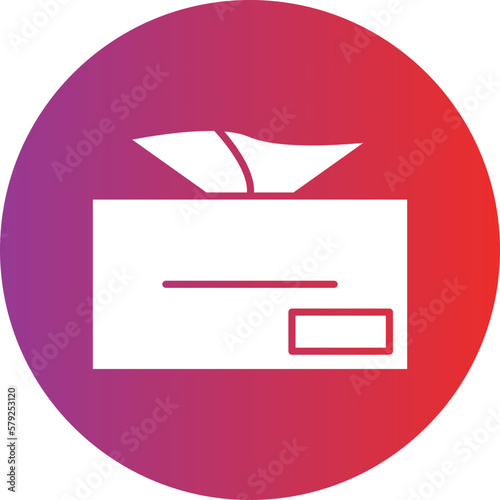 Vector Design Tissue Box Icon Style