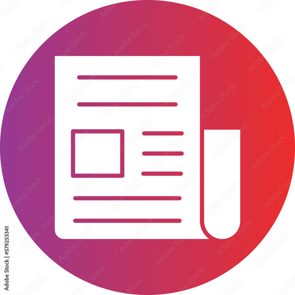 Vector Design News Column Icon Style Vector Design News Column Icon Style