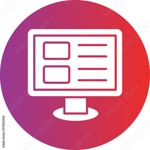 Vector Design Blog Icon Style