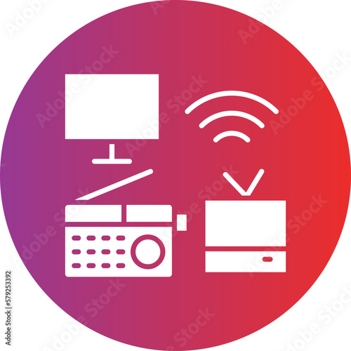 Vector Design Mass Media Icon Style