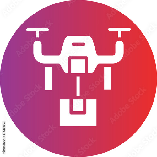Vector Design Drone Delivery Icon Style