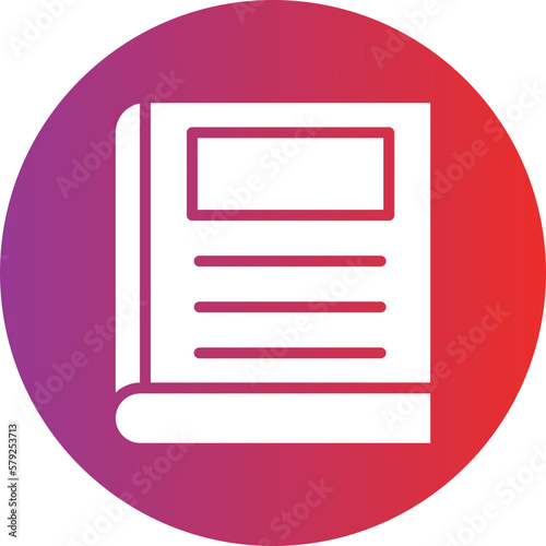 Vector Design Dictionary Icon Style